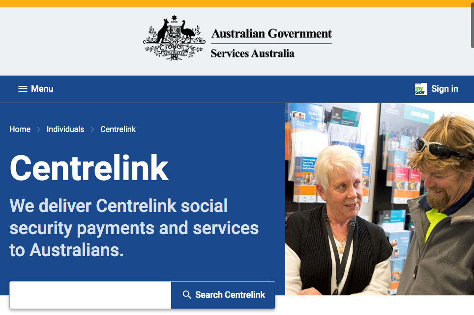 Centerlink,Australia